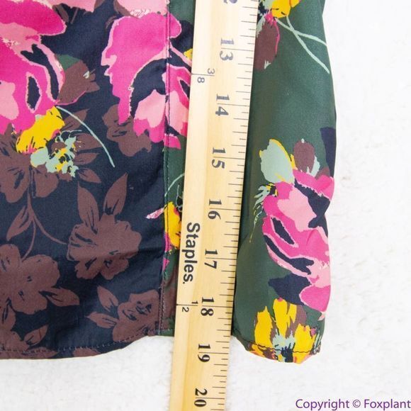 NEW Free People Floral print crop top, L, smock back cinch sides ruffle … - Picture 4 of 16